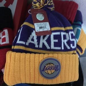 Pom beanie Lakers 3M Mitchell & Ness